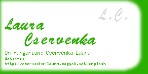 laura cservenka business card